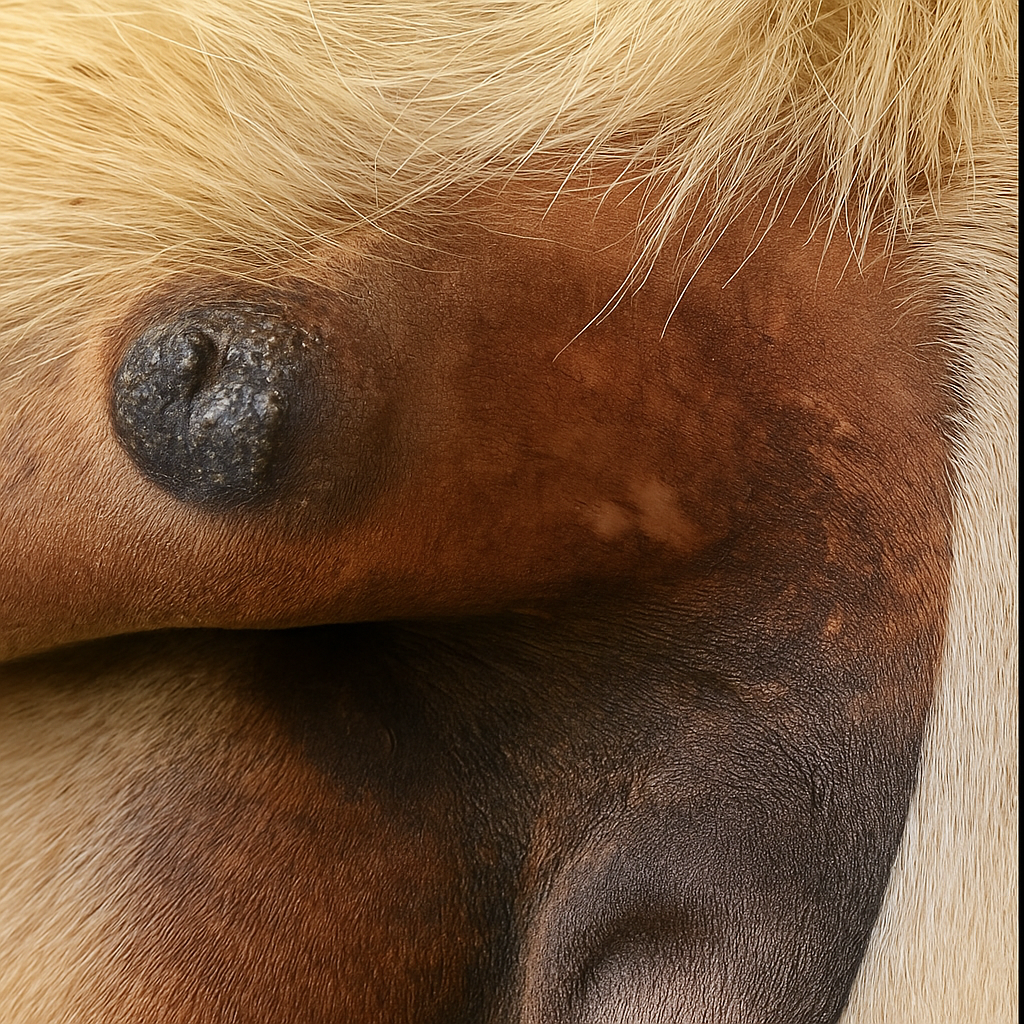 Melanoma on a horse