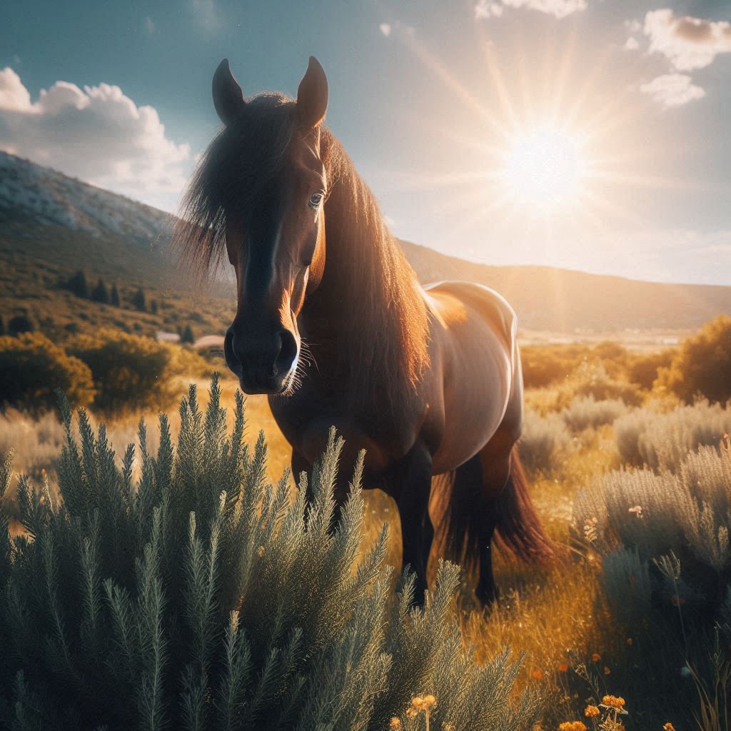 Rosemary herb for equine supplementation