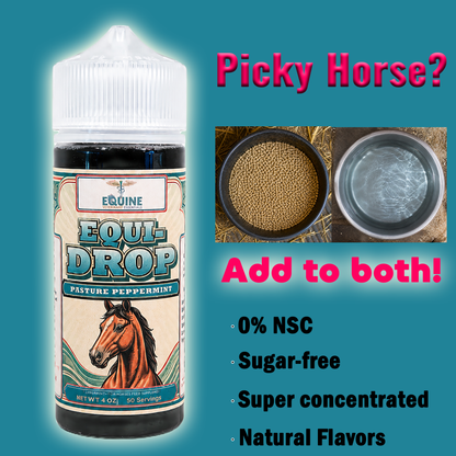 Equi-Drop™: Liquid Flavoring for Horse Feed & Water