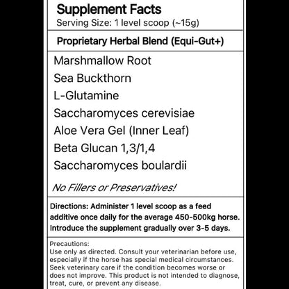 Equi-Gut+ – Veterinarian Formulated Equine Digestive Supplement