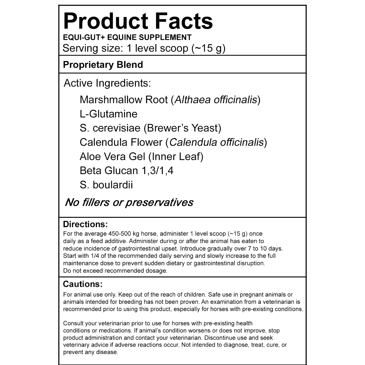 Equi-Gut+ – Veterinarian Formulated Equine Digestive Supplement