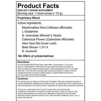 Equi-Gut+ – Veterinarian Formulated Equine Digestive Supplement