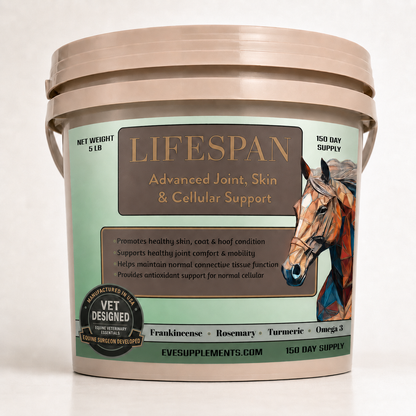 Lifespan 150-day supply bucket for equine joint and skin support