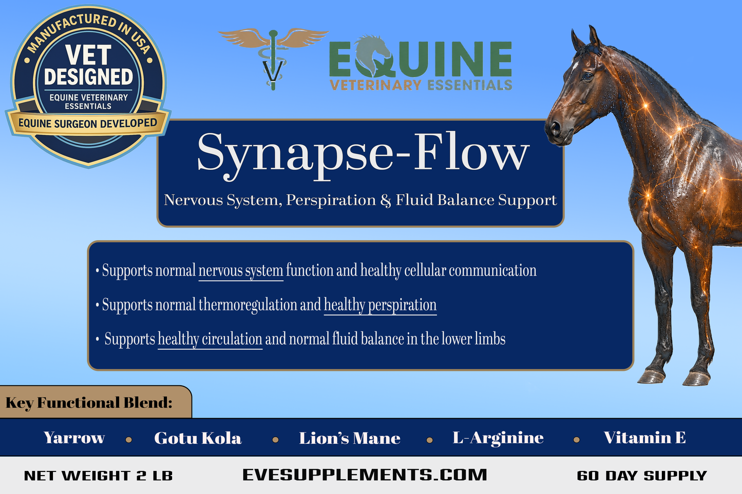 Synapse-Flow: Neurologic, Lymphatic, and Perspiration Support