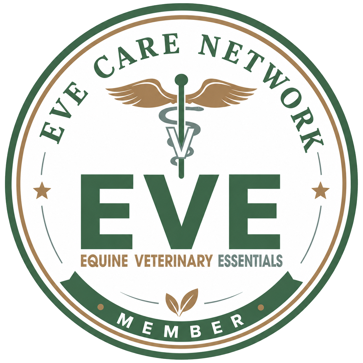 EVE Care Network member logo, Equine Veterinary Essentials monthly membership
